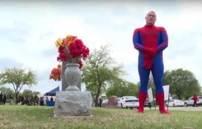 spider-man at funeral for 5-year-old