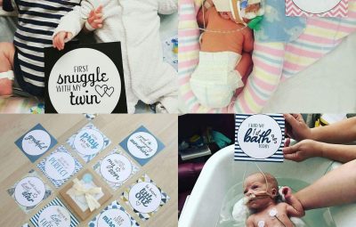 premature baby milestone cards
