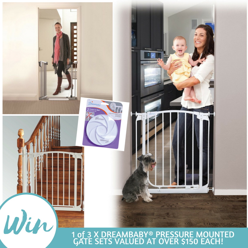 Go Ask Mum Win 1 of 3 Dreambaby® Pressure Mounted Gate Sets Valued at