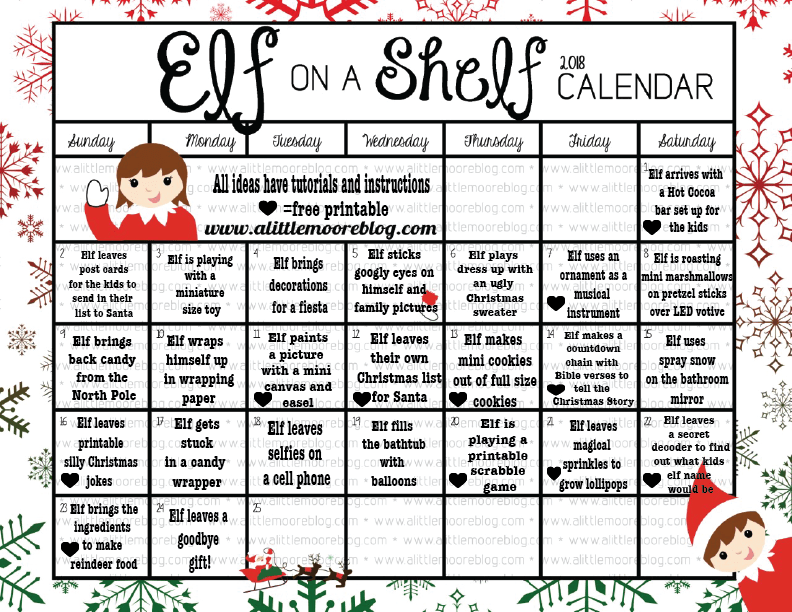 Go Ask Mum These ‘Elf on the Shelf’ Cheat Sheets Are Going to Save You ...