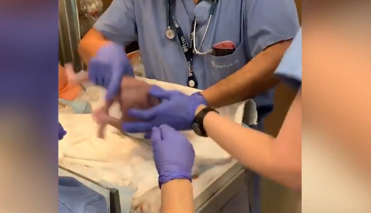 Go Ask Mum Parents Release Shocking Video Of Doctor Dropping Newborn ...